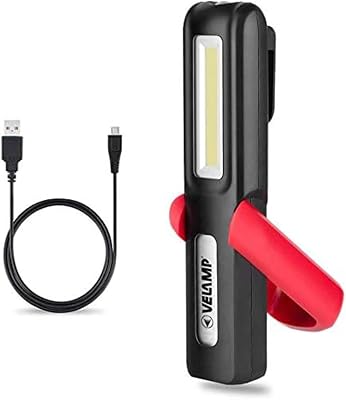 DAVY Lampe torche rechargeable Rouge