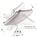 Lanverie Led Mirror, 10x LED Magnifying Makeup Mirror, Bathroom Shaving, Wall Mounted Shower Mirror, Strong Suction Cup, 360 Rotation, Square