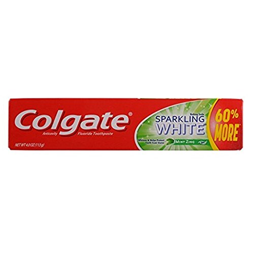 Colgate Sparkling White Mint Zing Gel Toothpaste, 4 Ounce