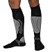 Elite Wool Race Ski Socks - Warm Comfortable Ski Socks, Snowboard Socks - Merino Wool Ski Socks - PureAthlete (Black/Silver, S/M)