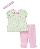 Little Me Baby Girls' 3 Piece Woven Tunic Set with Headband