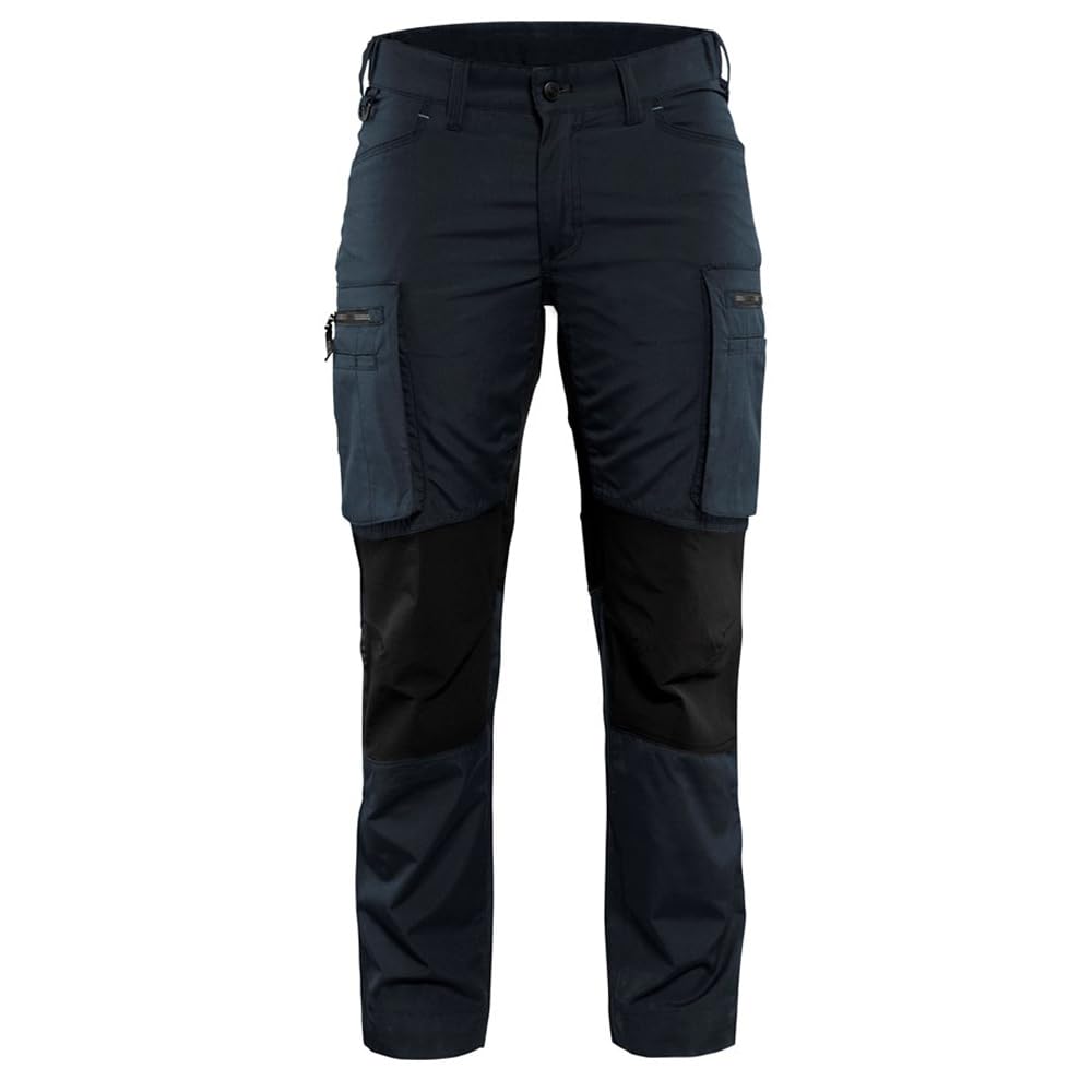 Blakläder 715918458699C46 Size C46 "Stretch" Ladies Service Trousers - Dark Navy Blue/Black