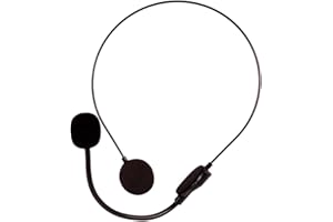 Giraffe Manufacturing Fake Toy Headset Microphone - Fake Head Mic News Microphone Prop - Pretend Microphone Stage Prop for Concerts - Kpop Halloween Rockstar Costume Accessory for Kids