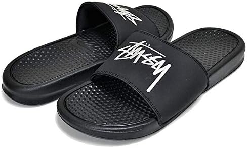 Amazon ナイキ ベナッシ ステューシー Benassi Stussy Black Sail Dc5239 001 ブラック セイル 刺繍 並行輸入品 Nike ナイキ スニーカー