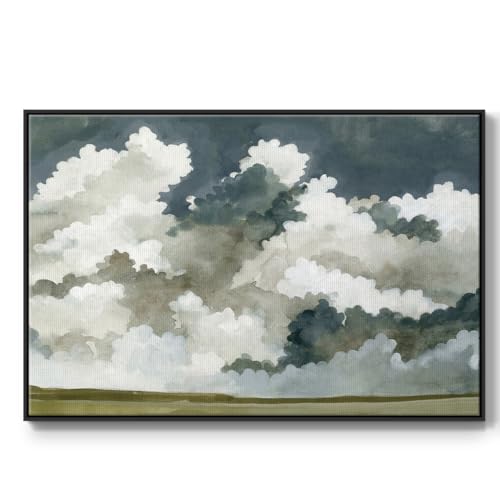 Renditions Gallery Nature Wall Art for Home Vast Neutral Sky Floater Framed Pri…