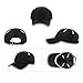 Siggi Unisex Quick Dry Mesh Outdoor Baseball Sun Cap UPF 50+ Running Hiking Golf Cap Black One Size1026_black