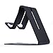Fetta Universal Protable Aluminum Tablet Smartphone Stand Cell Phone Holder for iPhone Samsung Galaxy iPad LG Most Tablet and Other Smartphone (Black)