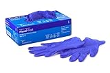 Cardinal Health 88TT23L Flexal Feel Nitrile Exam Gloves, Cool Blue, Large (Box of 300)