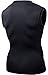 TSLA Men's Sleeveless Workout Shirts, Dry Fit Running Compression Cutoff Shirts, Athletic Training Tank Top, Round Neck Top Black, Medium