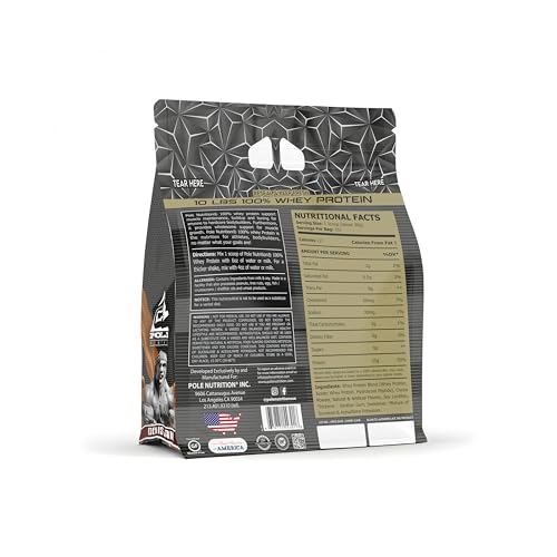 Pole Nutrition Whey Protein | Lean Muscle Shake | High Protein, Zero Sugar | (4535g) | Suppor Recovery & Muscle Growth (10 Lbs, TIRAMISU CAKE)