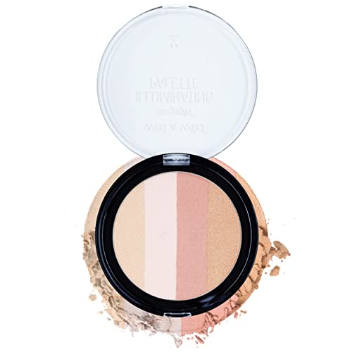 wet n wild MegaGlo Illuminating Blush Makeup Powder Palette, Catwalk Pink, Highlighter Face Make Up