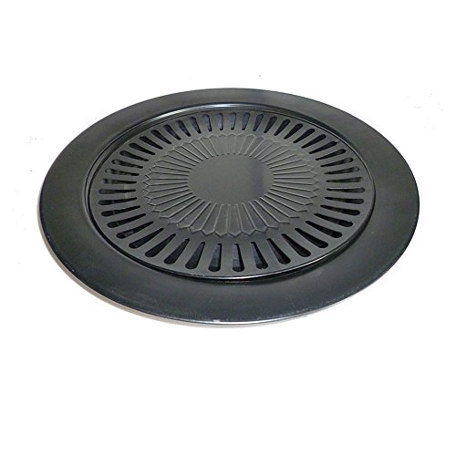 Click Here to See More Images Non-Stick Grill Pan Healthy Smokeless Barbecue Plate Outdoor Roasting Tool