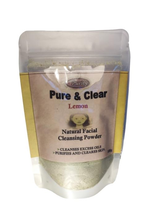 Pure & Clear, Natural Facial Cleansing Powder, 100g, (Lemon)