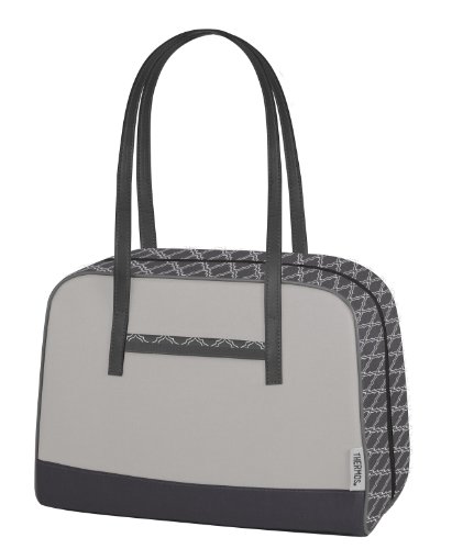 Thermos Raya Premium 9-Can Duffle Lunch Bag, Gray Shimmer