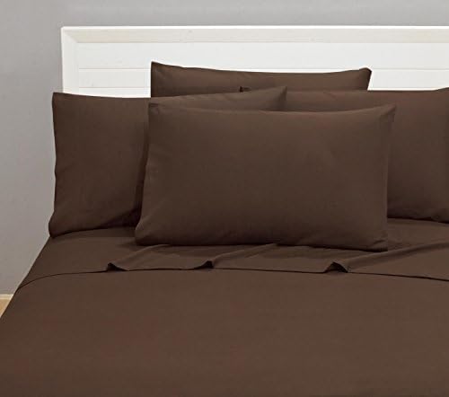 Bellerose Microfiber Sheets Quality Bedding 1800 Series 6 Piece Classic Soft Bed Linens Deep Pocket Fitted Sheet, Bonus 4 Pillow Cases, Add A Elegant Touch To Your Bedroom - Full, Chocolate