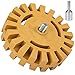 Alphatool Decal Removal Rubber Eraser Wheel with Drill Adapter 4 inch Rubber Power Drill Attachment for Remove Pinstripes, Stickers, Double Side Adhesive Decals, Graphics from Cars Rvs Boats Truck