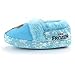 Disney Girl's Anna and Elsa Aline Slippers (5-6 M US Toddler, Blue)