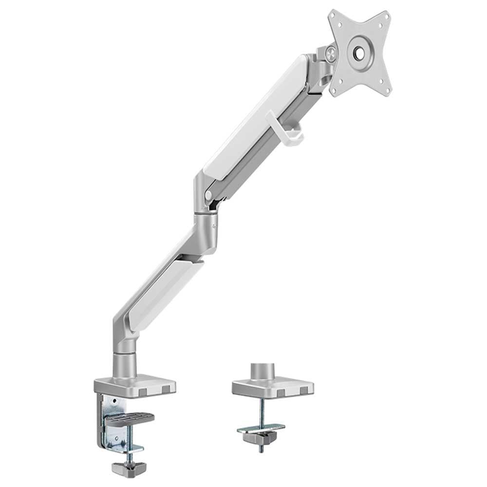 LogiLink BP0086 Aluminium Monitor Desk Mount for 17-32 Inch (LCD, LED, OLED, etc.) with Gas Lift, Flat & Curved TVs, Arm Length = 506 mm