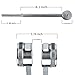 128 Cps Tuning Fork Weight Aluminum Clinical Grade Nerve/Sensory with Silicone Hammer and Cleaning Cloth, Packaged in Soft Storage Bag