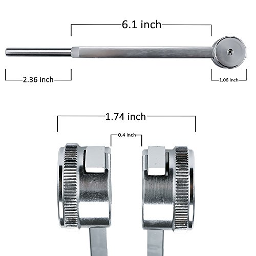 128 Cps Tuning Fork Weight Aluminum Clinical Grade Nerve/Sensory with Silicone Hammer and Cleaning Cloth, Packaged in Soft Storage Bag - Thumbnail 2