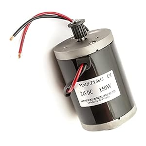 Elektrische Fiets Motor 24 Volt DC 150 Watt 24v Geborsteld ZY6812 16T Riem Drive