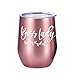 KLUBI Boss Lady Gifts - Large 12oz Wine Tumbler/Mug - Funny Gift idea for Girl Boss, Boss Babe, Glass, Women Bosses, Lady, Female, Office, Appreciation
