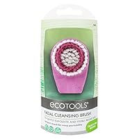 Ecotools Cruelty Free and Vegan Portable Facial Cleansing Brush, Made with Cotton and Bamboo for Gentle Exfoliation to Visibly Revive Skin