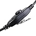 COODIO Over-The-Head Earpiece Headset [Swivel Boom Microphone] [Noise Cancelling] for 1 Pin Motorola Talkabout 2 Way Radio Walkie Talkie