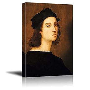 Self-Portrait by Raphael - Canvas Print Wall Art Famous Oil Painting Reproduction - 12" x 18"