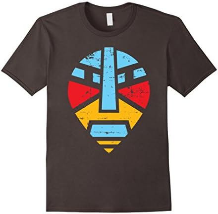 Mens Tribal Warrior T-shirt Large Asphalt