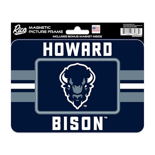 Rico Industries NCAA Howard Bison Combo Set Magnetic Picture Frame (5"x6.75") &…