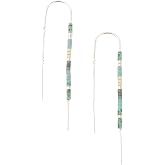 Scout Curated Wears - Chromacolor Miyuki Thread Earring - Turquoise Multi/Silver