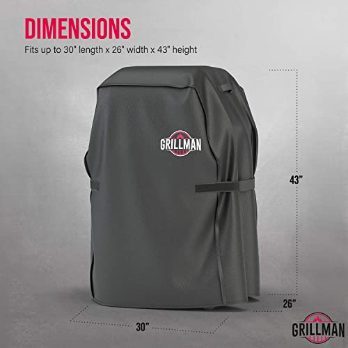 Grillman Premium Grill Cover for Outdoor Grill, BBQ Grill Cover, Rip