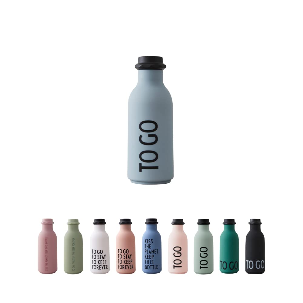 Design Letters To Go Water Bottle 500 ml | Tritan Water Bottle BPA/BPS Free | Drinking Bottles with Matt Soft Surface | Sports Water Bottle | Leakproof Water Flask | Bottle for Office, Sports, School