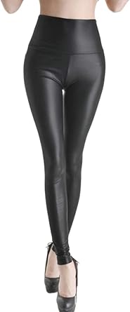 ankle leather leggings