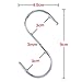Outus 20 Pack Heavy Duty S Hooks 3.6 Inch Large Steel S Shaped Hooks for Hanging Jeans Pans Pots Plants Bags Towels Kitchen Closet Hook Hanger