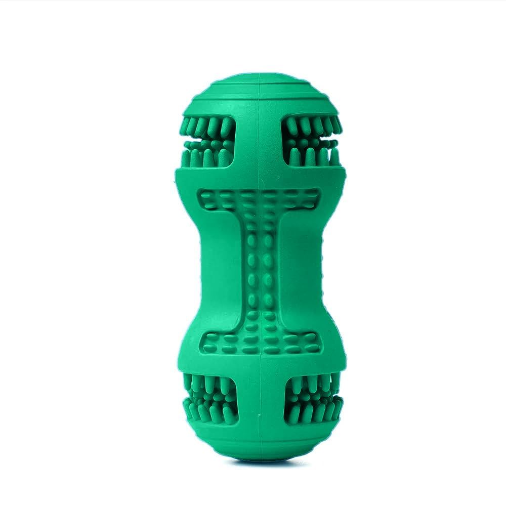 Photo 1 of MORITAS PET Fillable Dog Toy for Peanut Butter, Teeth Cleaning, Chewing - Soft Toothbrush Treat Toy for Small & Medium Dogs (Aqua Green)