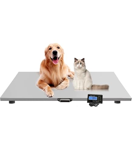 Digital Pet Scale Measure Dog and Cat with 3 Weighing Modes, kg, Ounce, Pound, 220 Pounds, Capacity with Accuracy of 10g