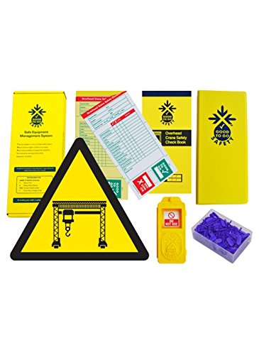 Good to Go Safety 51352 Overhead Crane Weekly Kit (1 tag, 100 seals, 2 Check Books and 1 wallet with pen)
