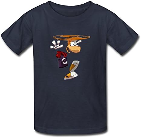 QDJT Youth Origins Rayman Heli Kids Boys And Girls T-Shirt - White