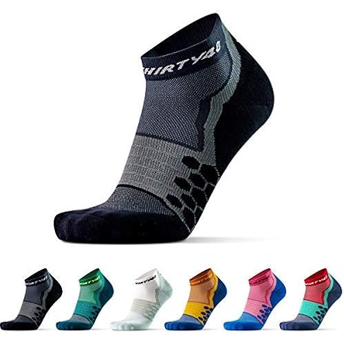 Thirty48 Performance Compression Low Cut Running Socks for Men and Women | More Compression Where Needed