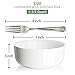 DOWAN 4-Pack Porcelain Serving Bowls, 1-1/2 Quart, White