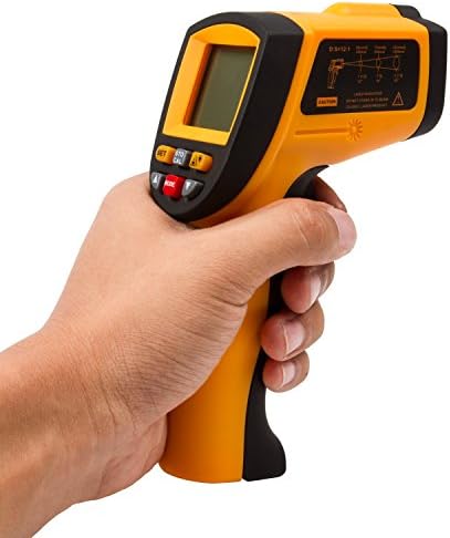 Autvivid Professional Non-contact Digital Laser Infrared Thermometer Top Accuracy Temperature Gun with HD Backlit LCD Display Reading (-58 ~ 1292 ℉ / -50 ~ 700 ℃)