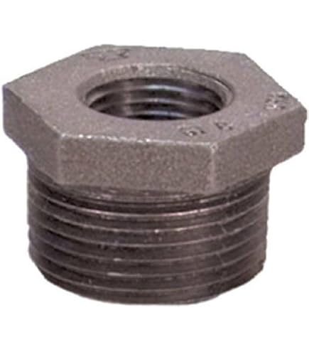 3/8 x 1/4 BLACK MALLEABLE IRON REDUCER COUPLING PIPE THREAD HQ