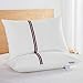 TEFOTO British Style Bed Pillow for Sleeping Polyester Filled Pillow with Cotton Pillowcase Queen Size