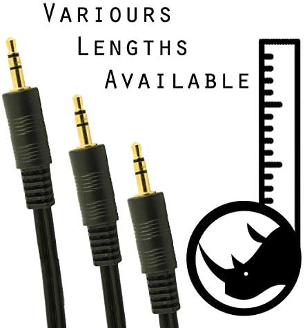 rhinocables Aux Cable 3.5mm Gold Audio Stereo Jack Cable, Male to Male for Car Headphone, Earphones, Smartphone, Tablet - Image 4