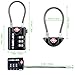SURE LOCK TSA Compatible Travel Luggage Locks, Inspection Indicator, Easy Read Dials TSA Approved with Zinc Alloy Four Colour