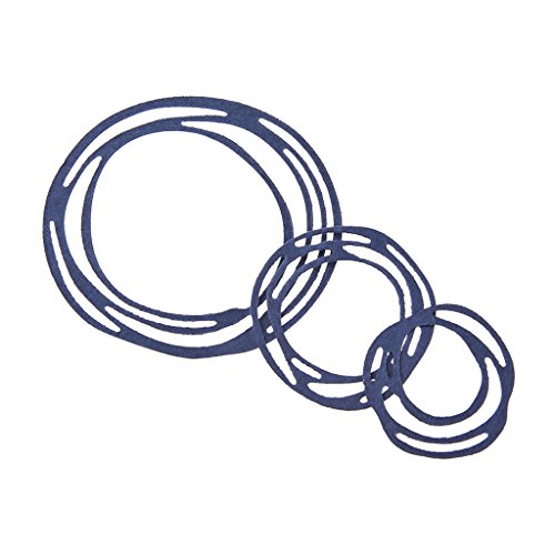 BUZHI 1set Cutting Dies Metal Circle Die Embossing Stencils for Christmas Card Paper DIY Craft Decoration - Thumbnail 4