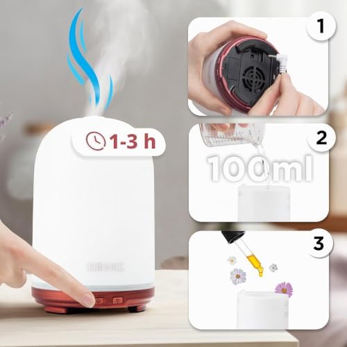 Difusor de Aroma USB Portátil AD12, Brummer Óleo Essencial, Purificador de Ar Natural, Umidificador de Aromaterapia. Home Bem-estar Relaxamento Descanso Perfume
