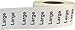 InStockLabels Clothing Labels Large Size Stickers - 1.25